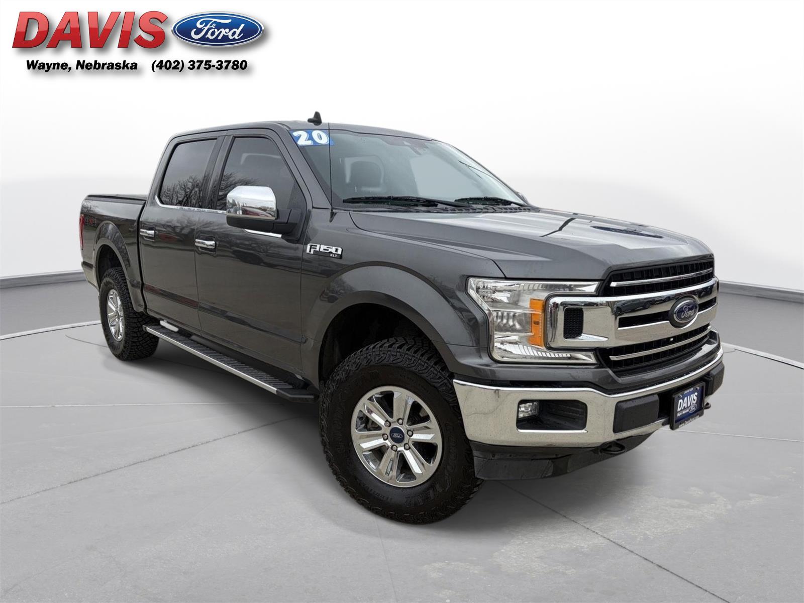 Gray (Magnetic) 2020 Ford F-150 XLT SuperCrew 4WD Pickup Truck Four-Wheel Drive Automatic