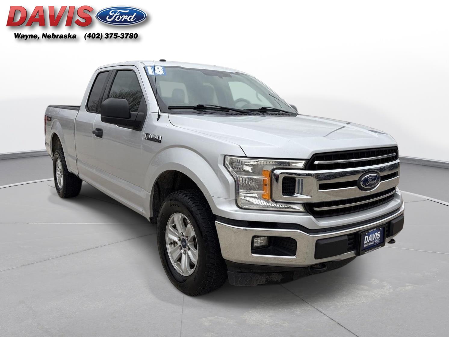 Ingot Silver 2018 Ford F-150 XLT SuperCab 4WD Pickup Truck Four-Wheel Drive Automatic