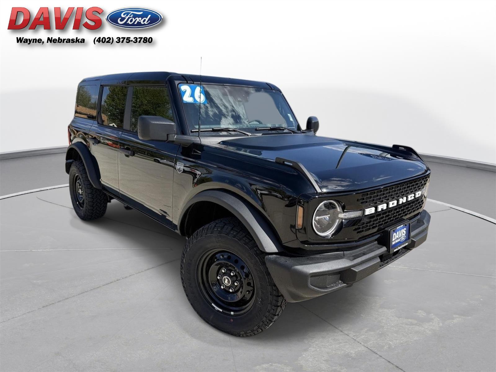 Shadow Black 2026 Ford Bronco Big Bend 4-Door 4WD SUV / Crossover Four-Wheel Drive 7-Speed Manual