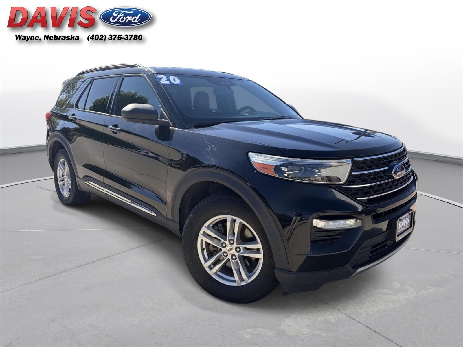 Agate Black 2020 Ford Explorer XLT AWD SUV / Crossover All-Wheel Drive Automatic
