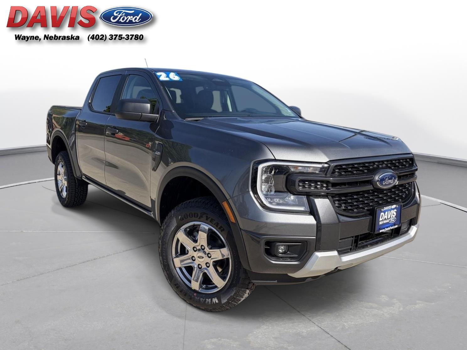 Gray 2026 Ford Ranger Pickup Truck Four-Wheel Drive Automatic
