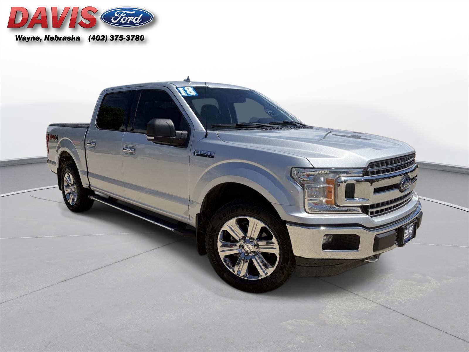 Ingot Silver 2018 Ford F-150 XLT SuperCrew 4WD Pickup Truck Four-Wheel Drive Automatic
