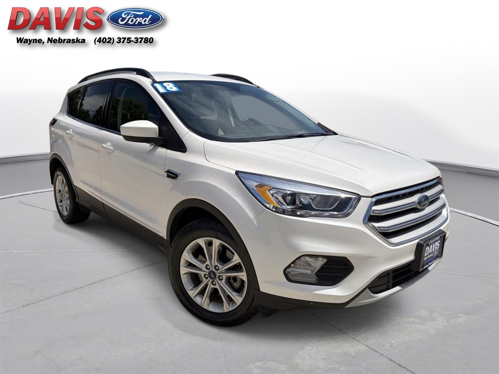 White Platinum Metallic Tri-Coat 2018 Ford Escape SEL AWD SUV / Crossover All-Wheel Drive 6-Speed Automatic