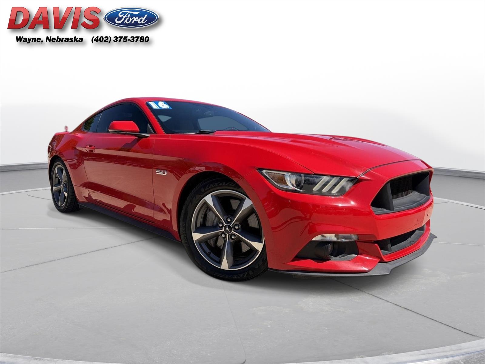 Race Red 2016 Ford Mustang GT Premium Coupe RWD Coupe Rear-Wheel Drive 6-Speed Automatic