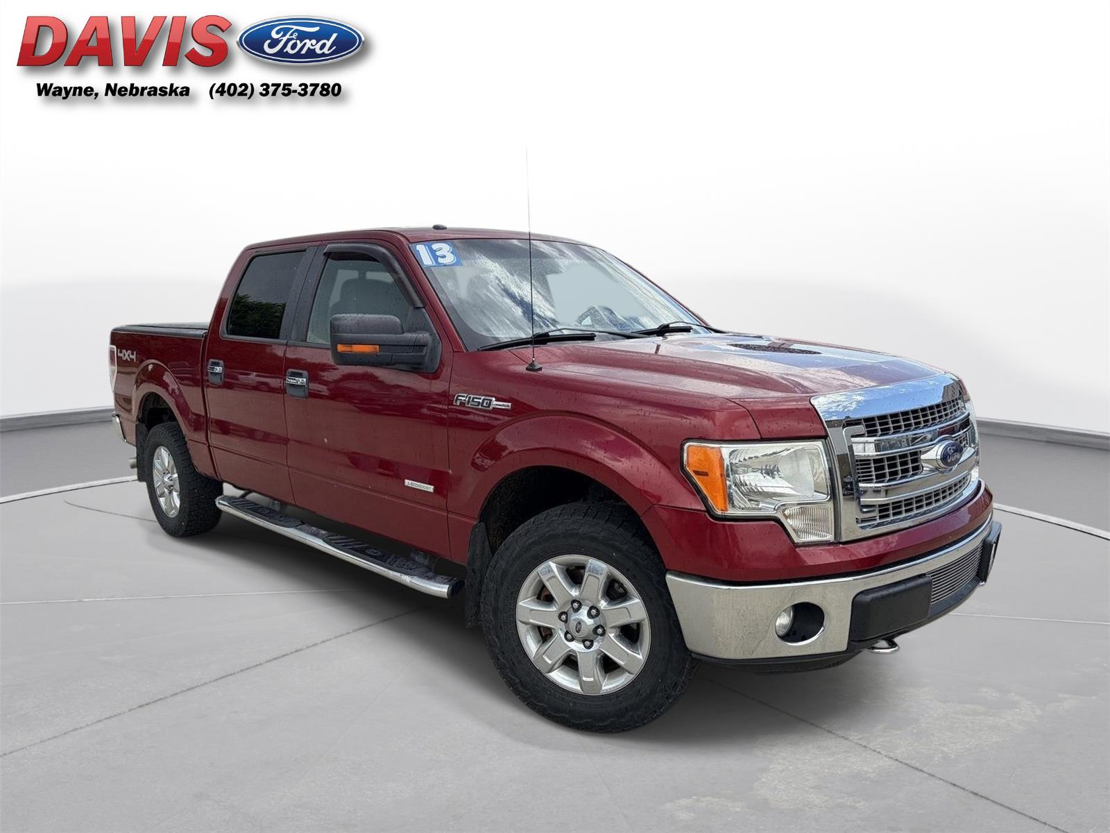 Ruby Red Metallic Tinted Clear Coat 2013 Ford F-150 XLT SuperCrew 4WD Pickup Truck Four-Wheel Drive 6-Speed Automatic