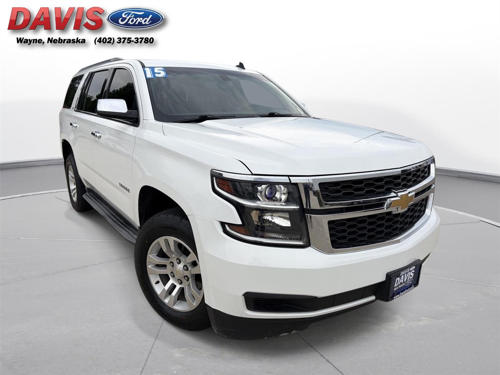 Summit White 2015 Chevrolet Tahoe SUV / Crossover Four-Wheel Drive 6-Speed Automatic