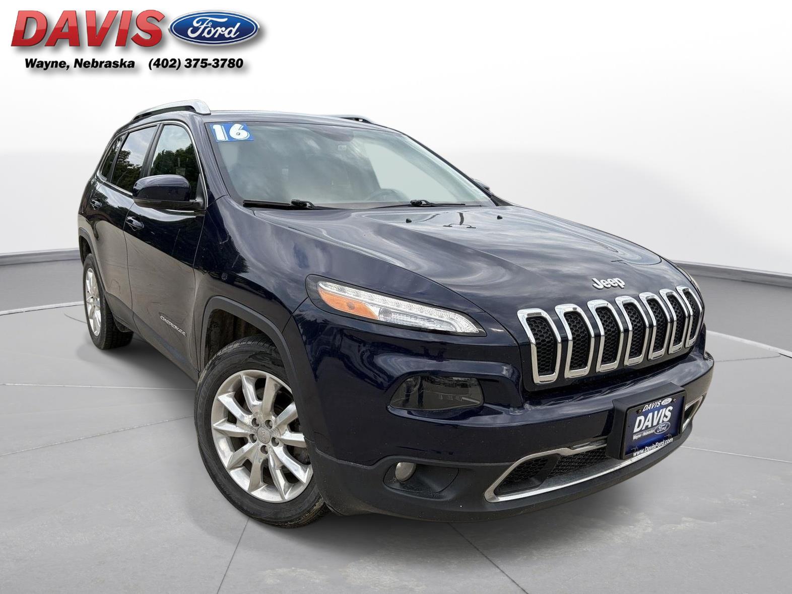 True Blue Pearlcoat 2016 Jeep Cherokee SUV / Crossover Four-Wheel Drive Automatic