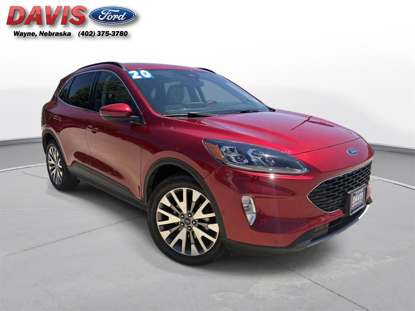 Rapid Red Metallic Tinted Clearcoat 2020 Ford Escape Hybrid SUV / Crossover All-Wheel Drive Continuously Variable Transmission