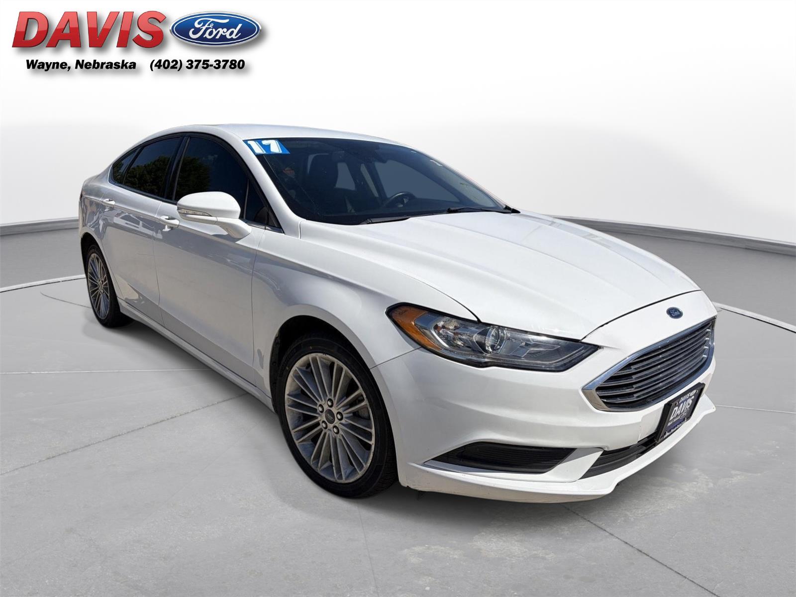Oxford White 2017 Ford Fusion Sedan All-Wheel Drive 6-Speed Automatic
