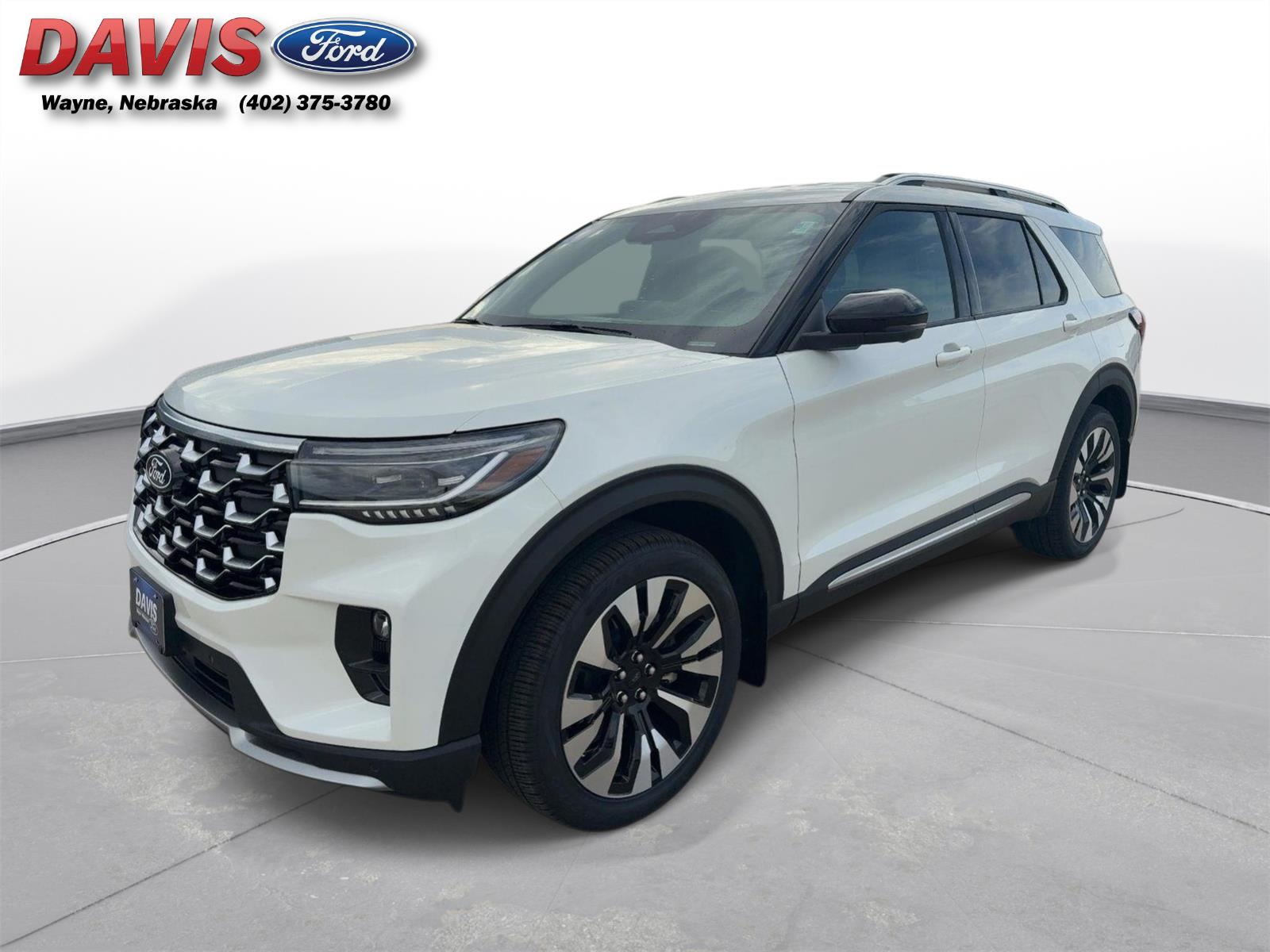 Star White Metallic Tri-Coat 2027 Ford Explorer SUV / Crossover All-Wheel Drive Automatic