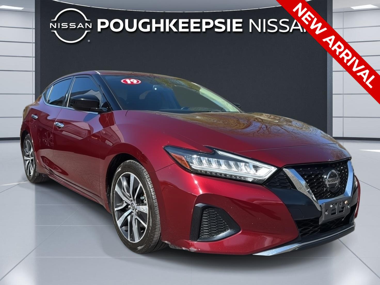 Carnelian Red Tintcoat 2019 Nissan Maxima S FWD Sedan Front-Wheel Drive Continuously Variable Transmission