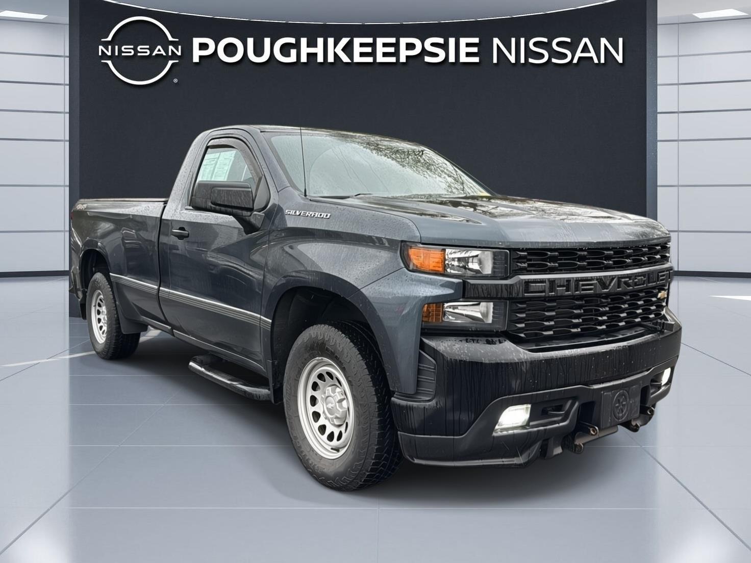 Shadow Gray Metallic 2019 Chevrolet Silverado 1500 Work Truck LB 4WD Pickup Truck Four-Wheel Drive 6-Speed Automatic