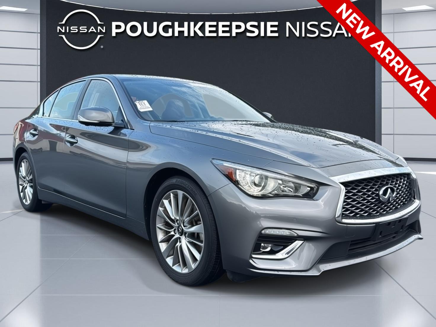 Gray (Graphite Shadow) 2023 INFINITI Q50 Sedan All-Wheel Drive Automatic