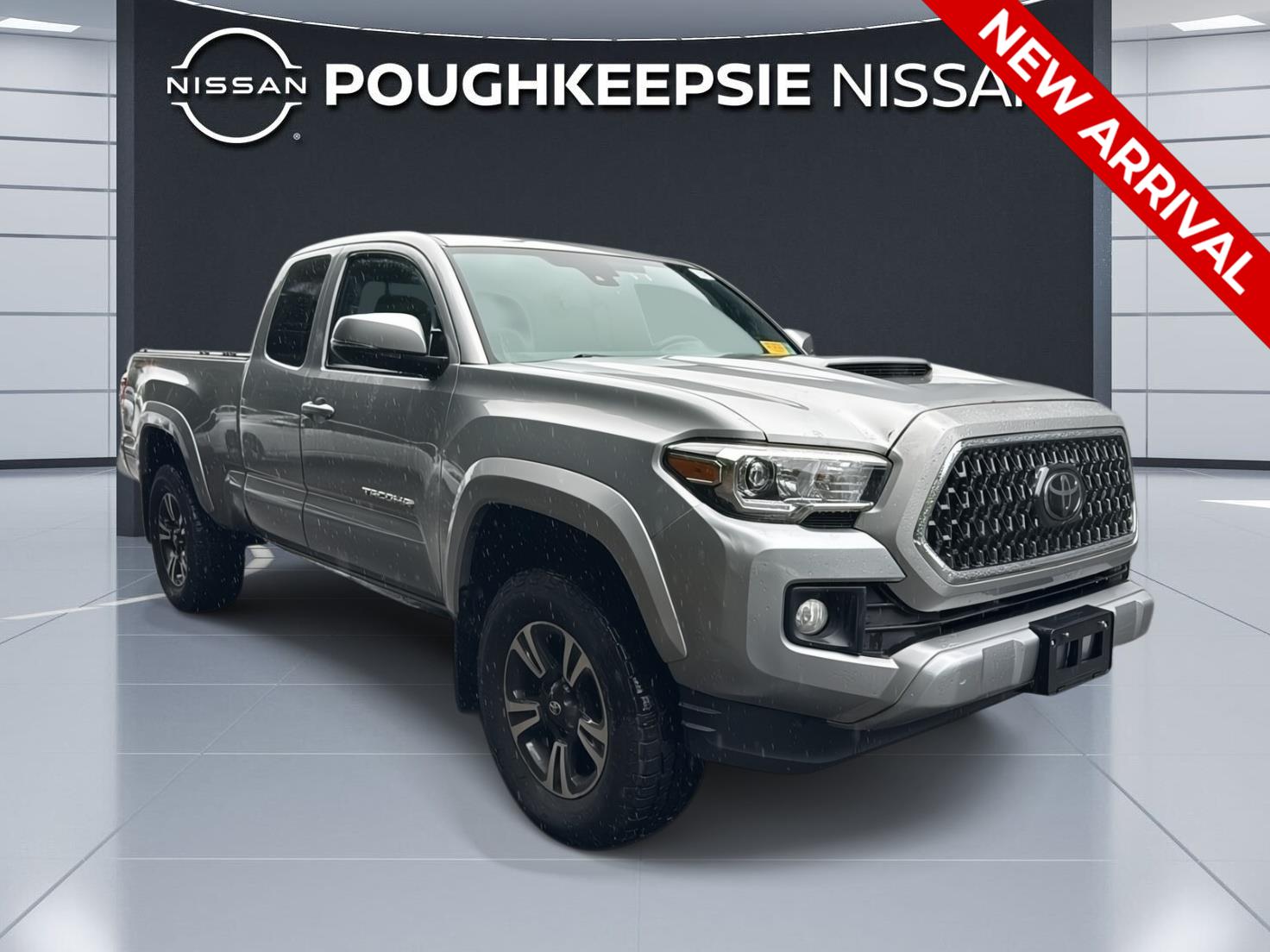 Silver Sky Metallic 2018 Toyota Tacoma Pickup Truck Four-Wheel Drive 6-Speed Manual