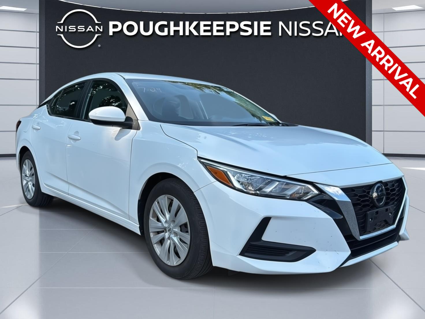 White (Fresh Powder) 2023 Nissan Sentra Sedan Front-Wheel Drive Continuously Variable Transmission
