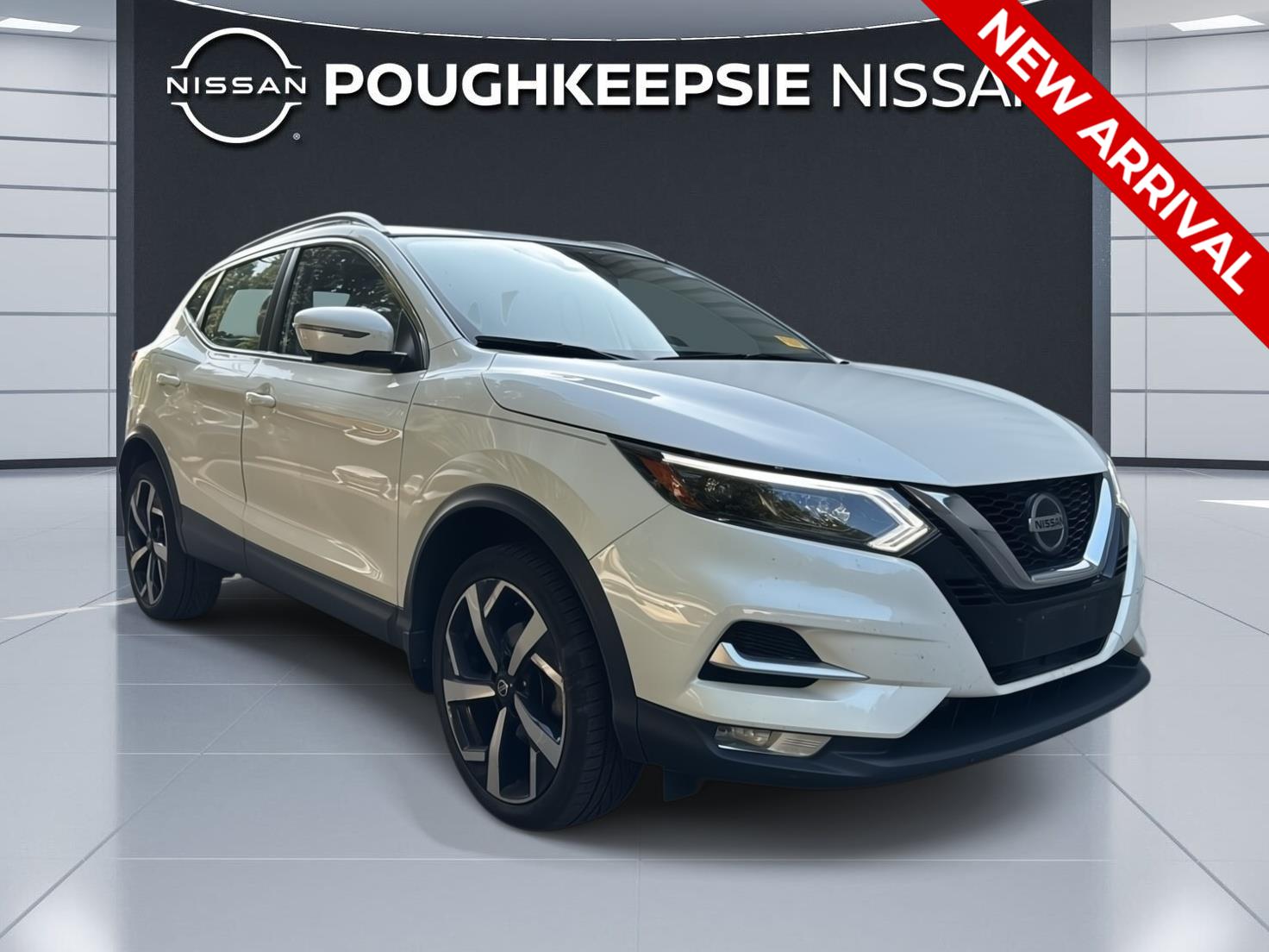 Pearl White Tricoat 2021 Nissan Rogue Sport SUV / Crossover All-Wheel Drive Continuously Variable Transmission