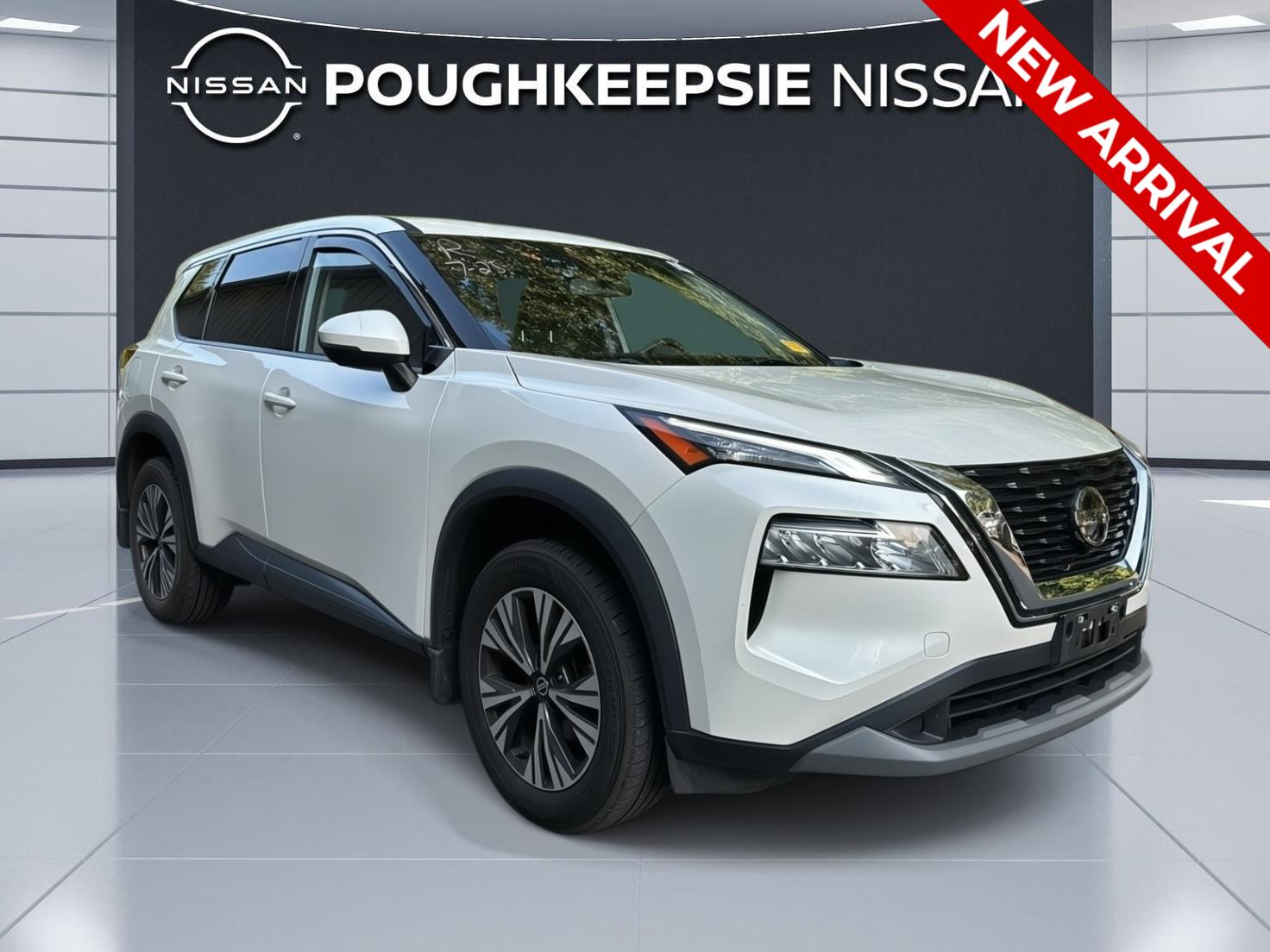 Pearl White Tricoat 2021 Nissan Rogue SUV / Crossover All-Wheel Drive Continuously Variable Transmission