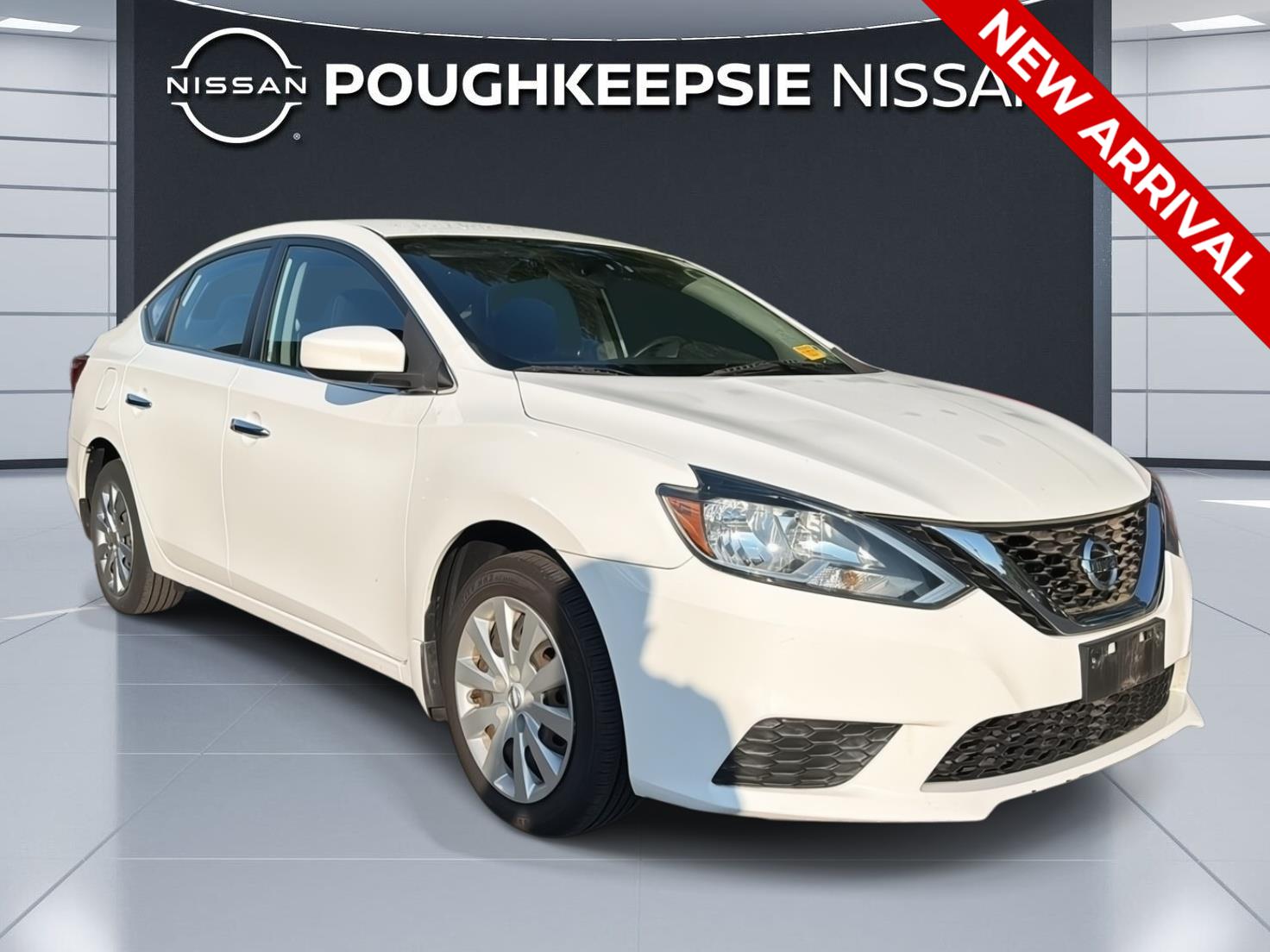 White (Fresh Powder) 2017 Nissan Sentra Sedan Front-Wheel Drive Continuously Variable Transmission