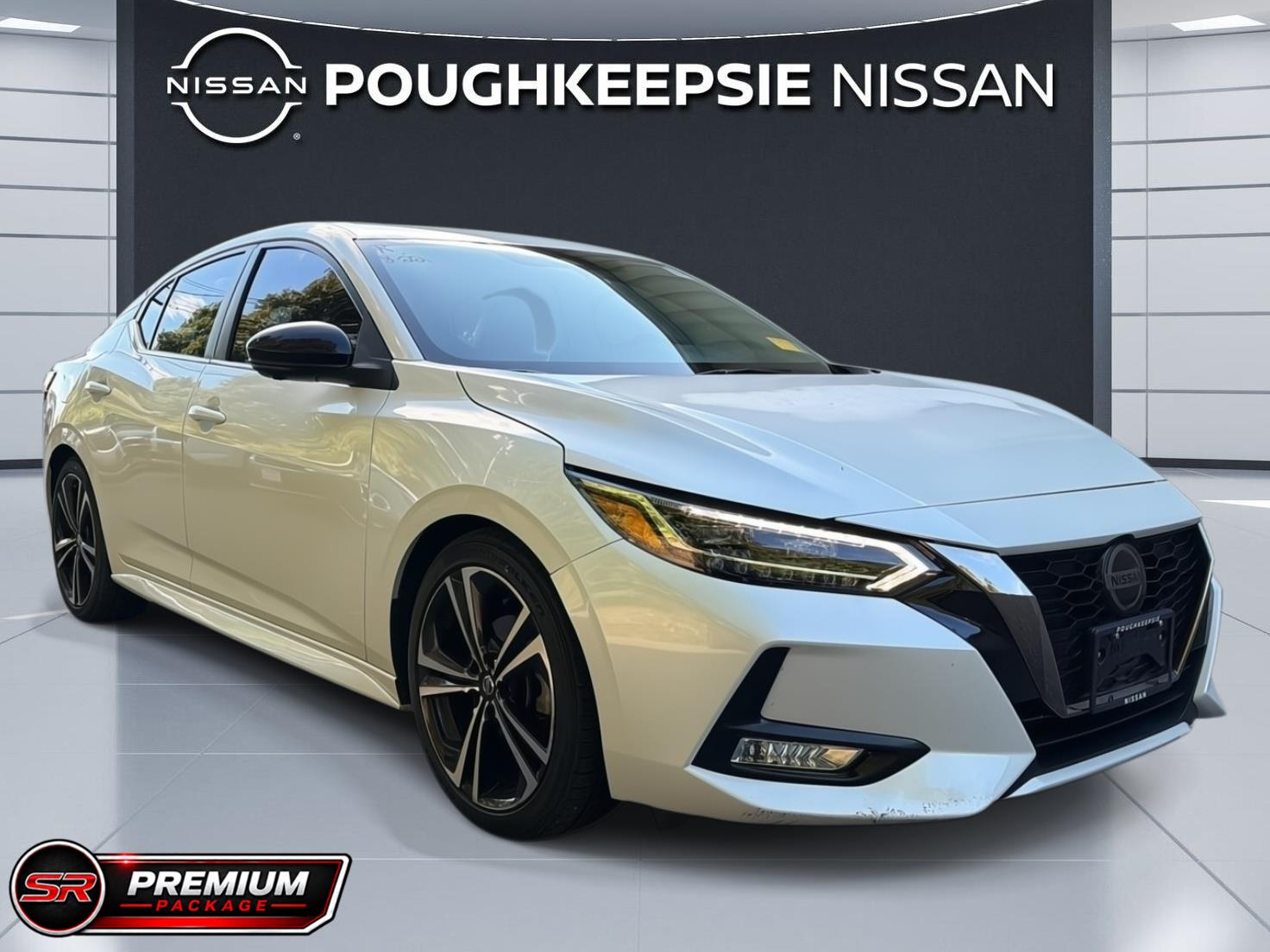 Aspen White Tricoat 2021 Nissan Sentra Sedan Front-Wheel Drive Continuously Variable Transmission