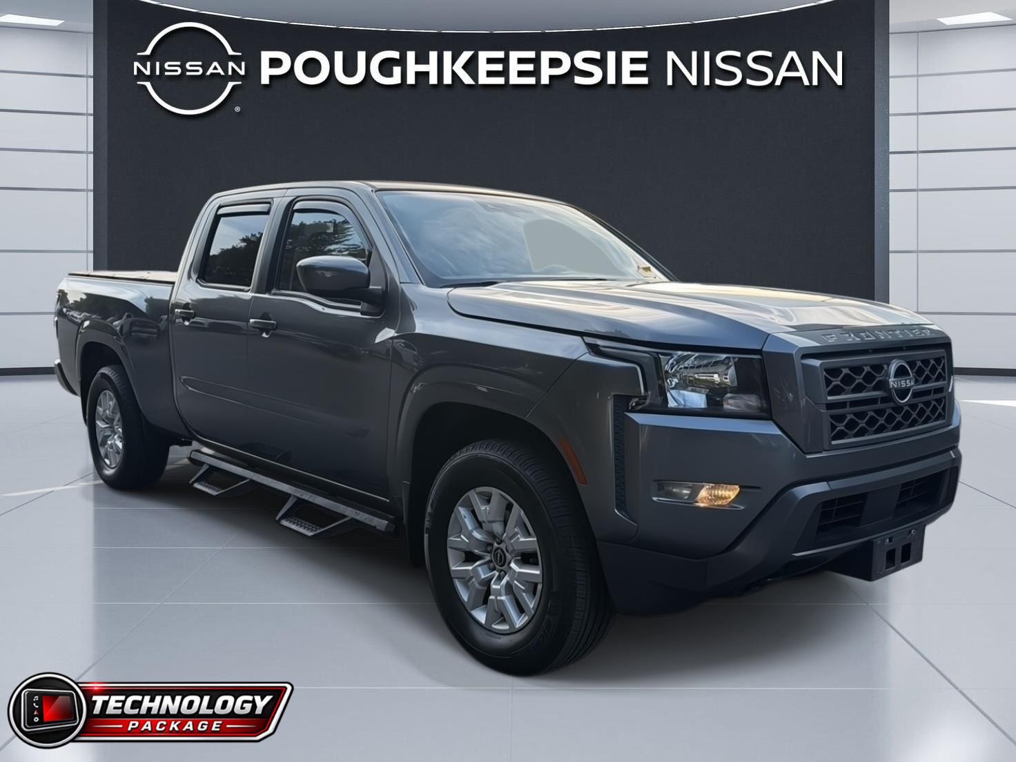 Gray (Gun Metallic) 2022 Nissan Frontier Pickup Truck Four-Wheel Drive Automatic