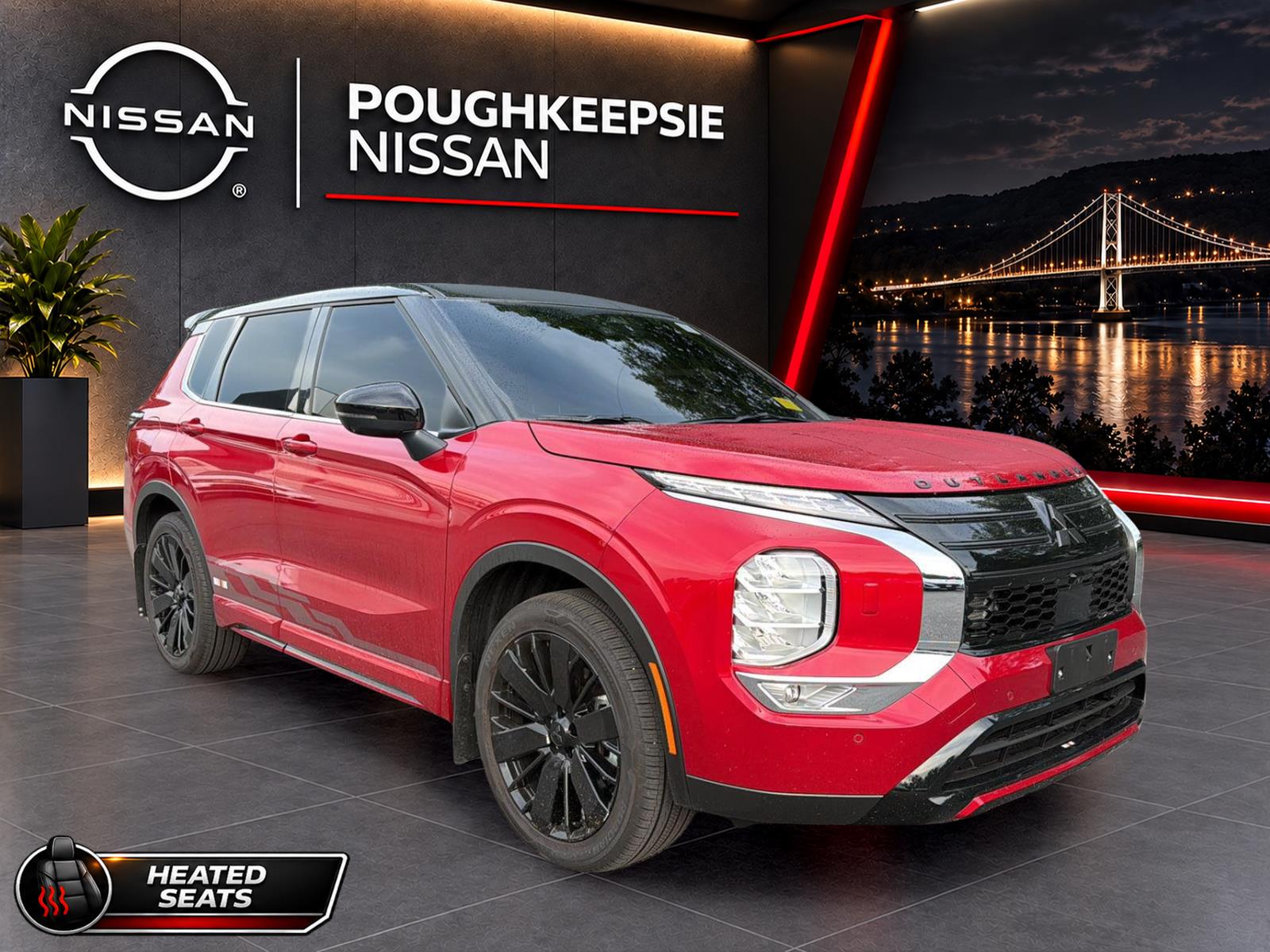 Red Diamond/Black Roof 2026 Mitsubishi Outlander SUV / Crossover All-Wheel Drive Continuously Variable Transmission