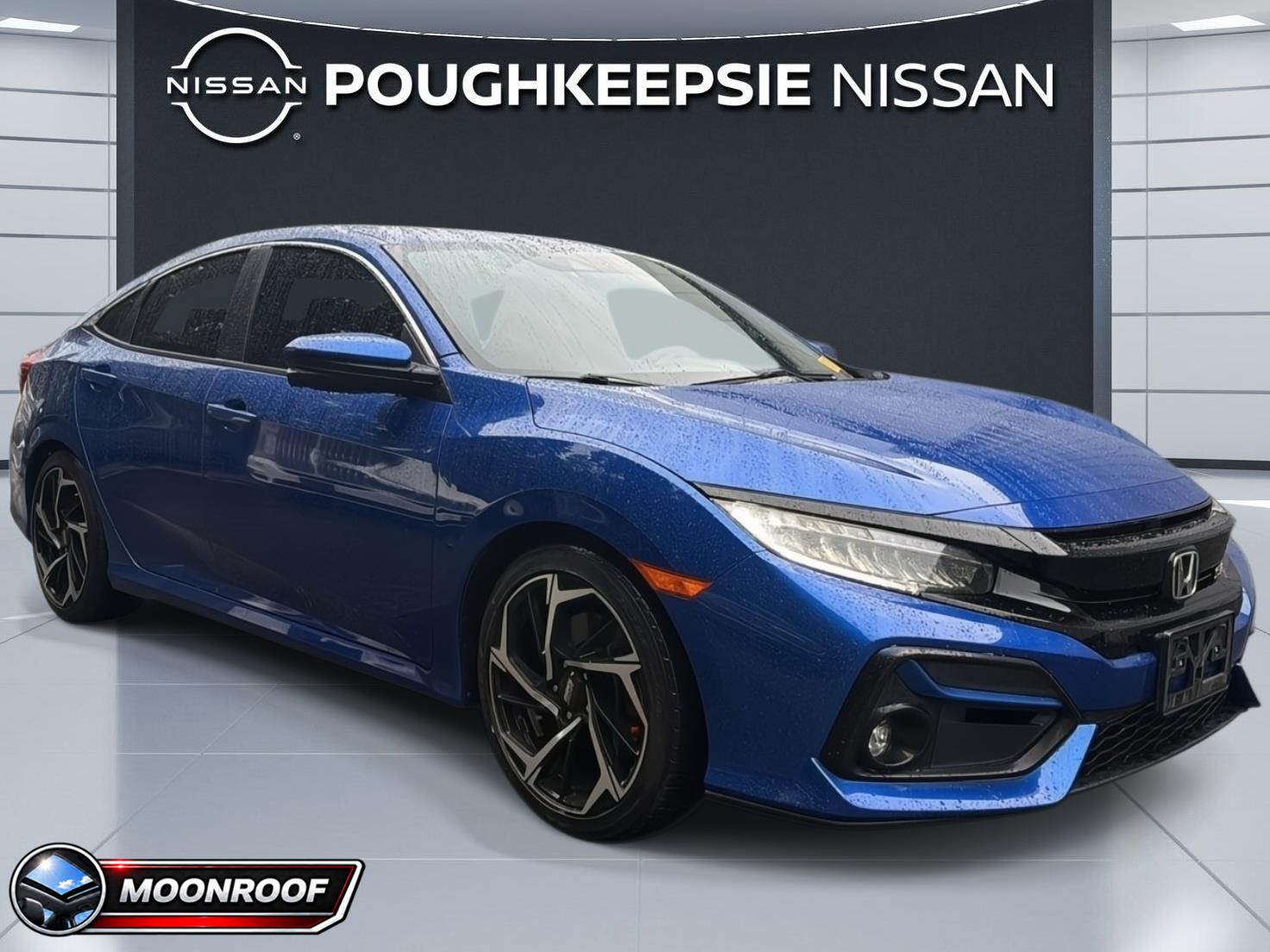 Aegean Blue Metallic 2020 Honda Civic Sedan Manual