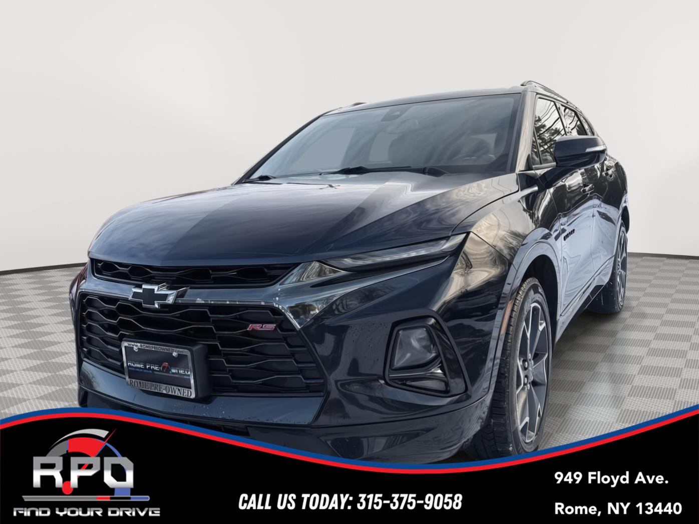 Midnight Blue Metallic 2021 Chevrolet Blazer SUV / Crossover All-Wheel Drive 9-Speed Automatic