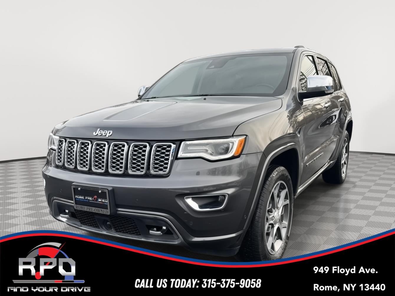 Gray (Granite Crystal Metallic Clearcoat) 2020 Jeep Grand Cherokee Overland 4WD SUV / Crossover Four-Wheel Drive 8-Speed Automatic