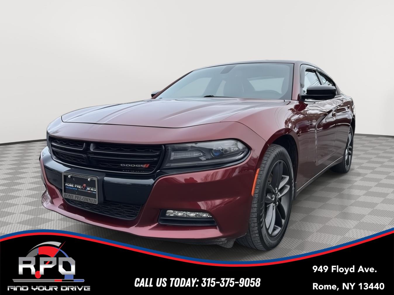 Octane Red Pearlcoat 2019 Dodge Charger SXT AWD Sedan All-Wheel Drive 8-Speed Automatic