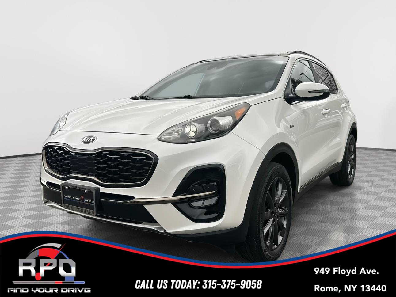 Snow White Pearl 2020 Kia Sportage S AWD SUV / Crossover All-Wheel Drive Automatic