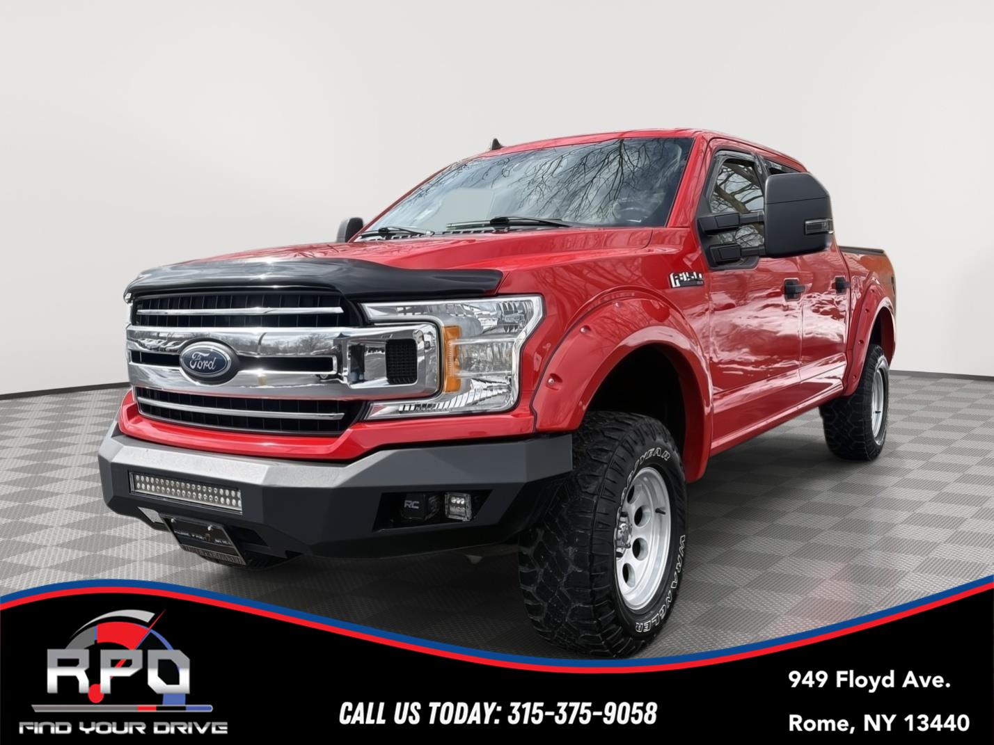 Red 2019 Ford F-150 XLT SuperCrew 4WD Pickup Truck Four-Wheel Drive 6-Speed Automatic