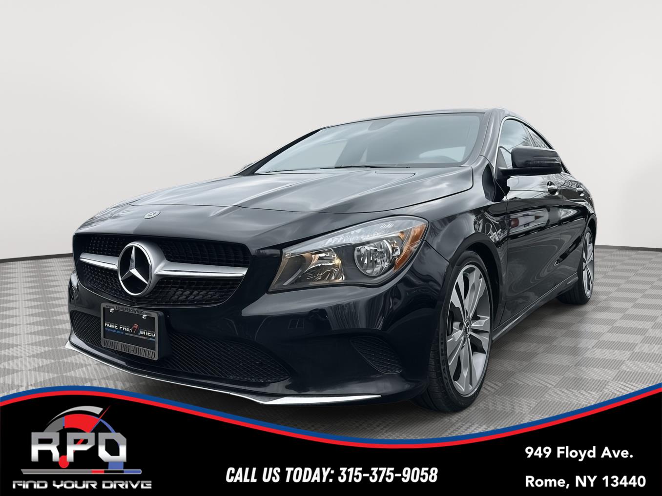 Night Black 2019 Mercedes-Benz CLA 250 4MATIC Coupe All-Wheel Drive Automatic