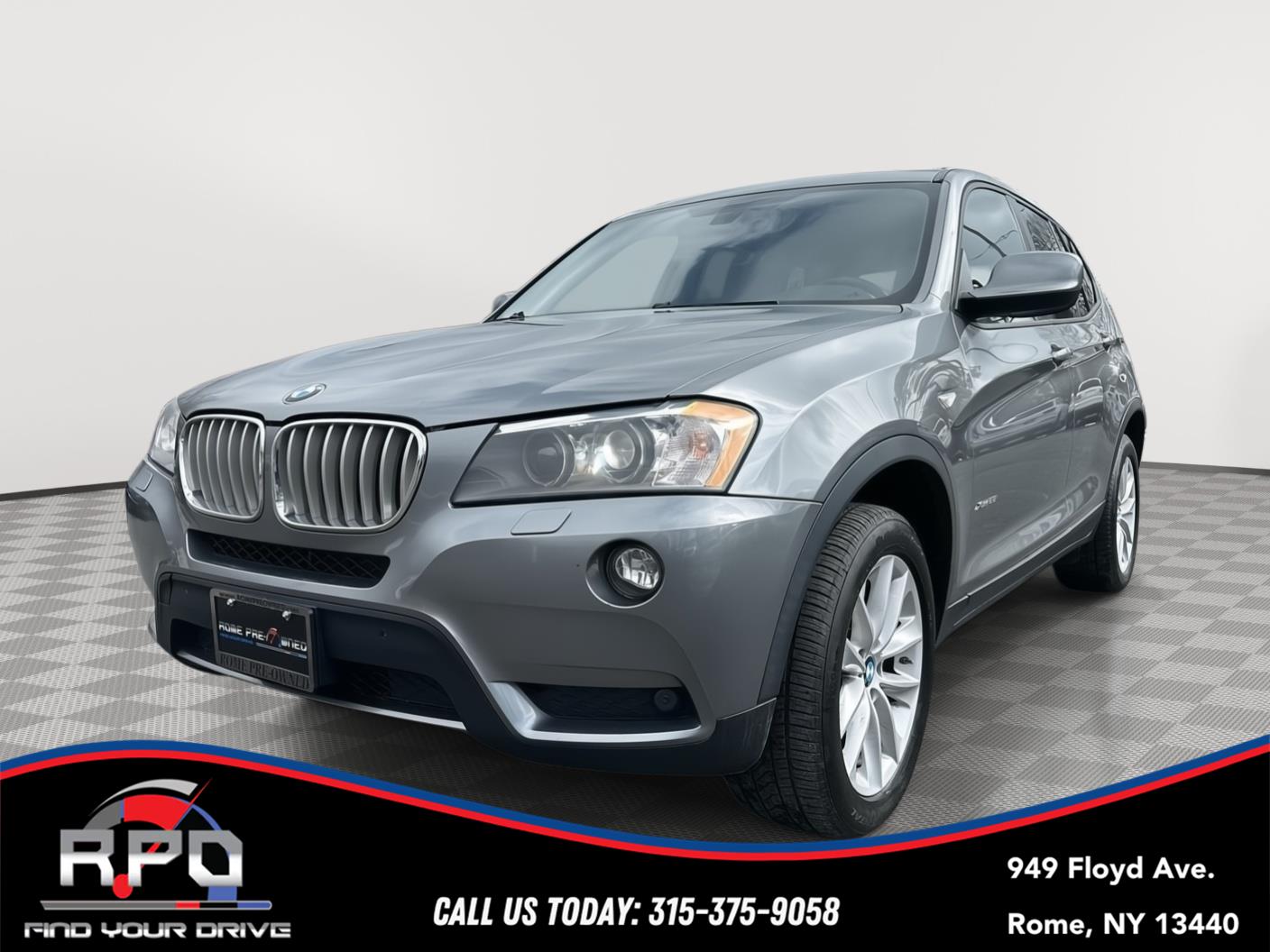 Space Gray Metallic 2014 BMW X3 xDrive28i AWD SUV / Crossover All-Wheel Drive Automatic