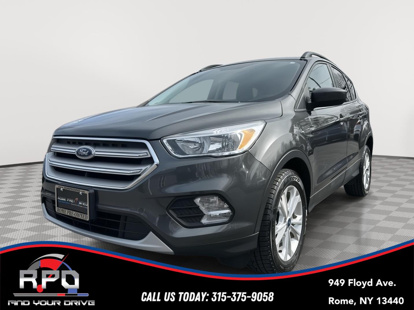 Gray (Magnetic Metallic) 2018 Ford Escape SE AWD SUV / Crossover All-Wheel Drive 6-Speed Automatic