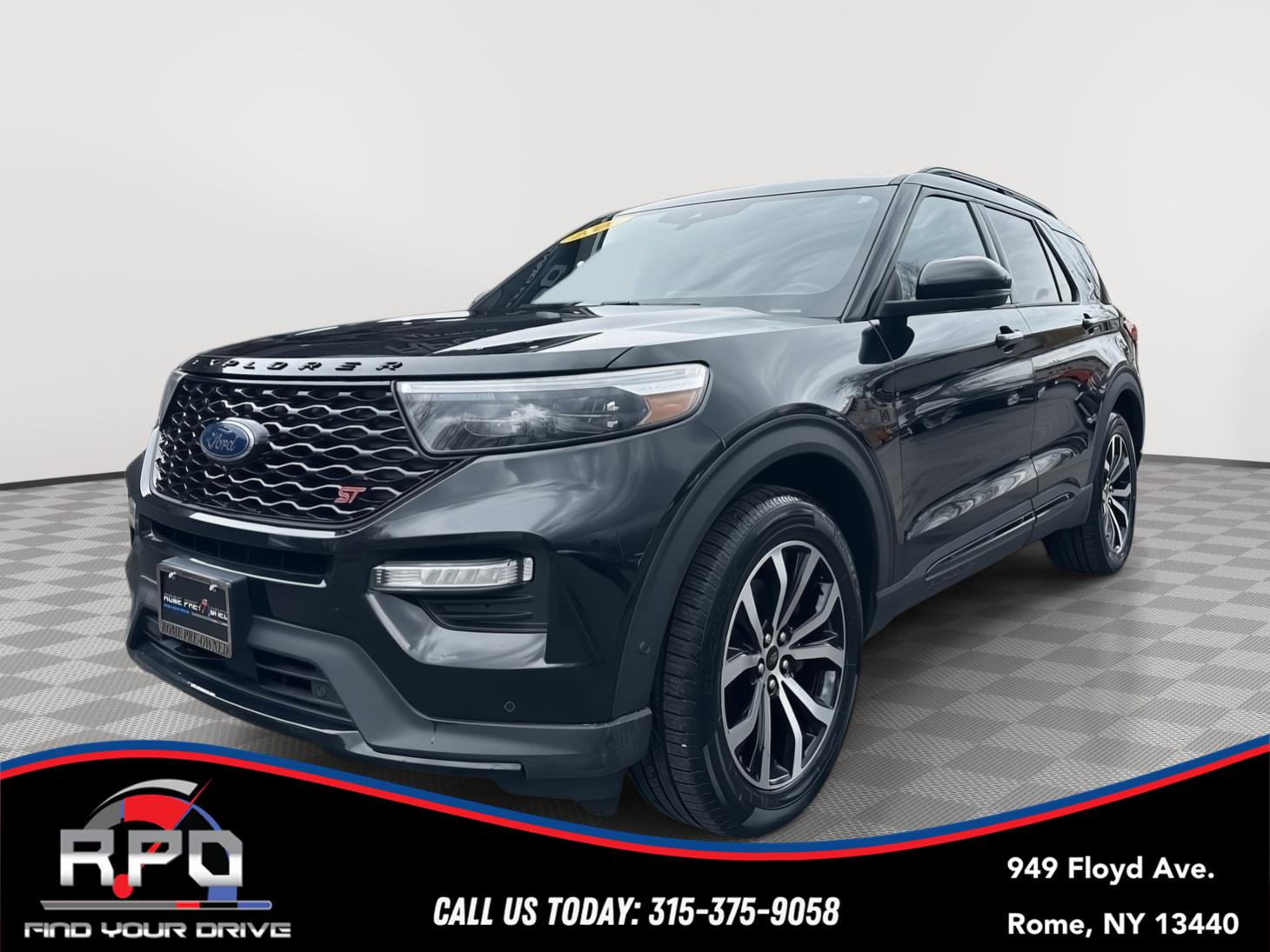 Agate Black Metallic 2020 Ford Explorer SUV / Crossover All-Wheel Drive Automatic