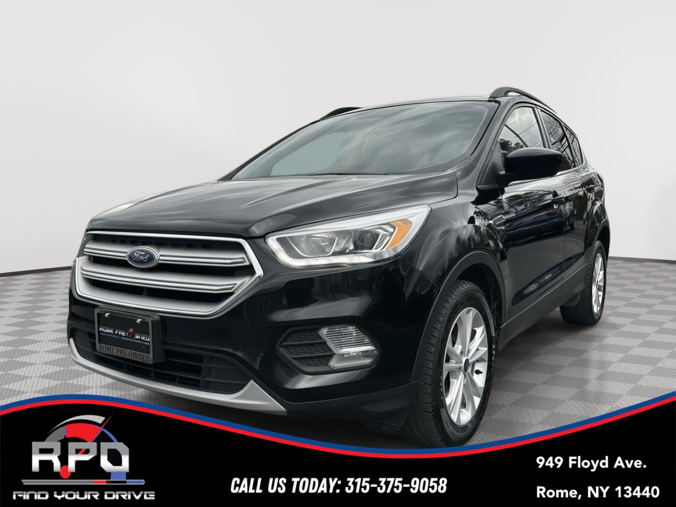 Shadow Black 2018 Ford Escape SEL AWD SUV / Crossover All-Wheel Drive 6-Speed Automatic