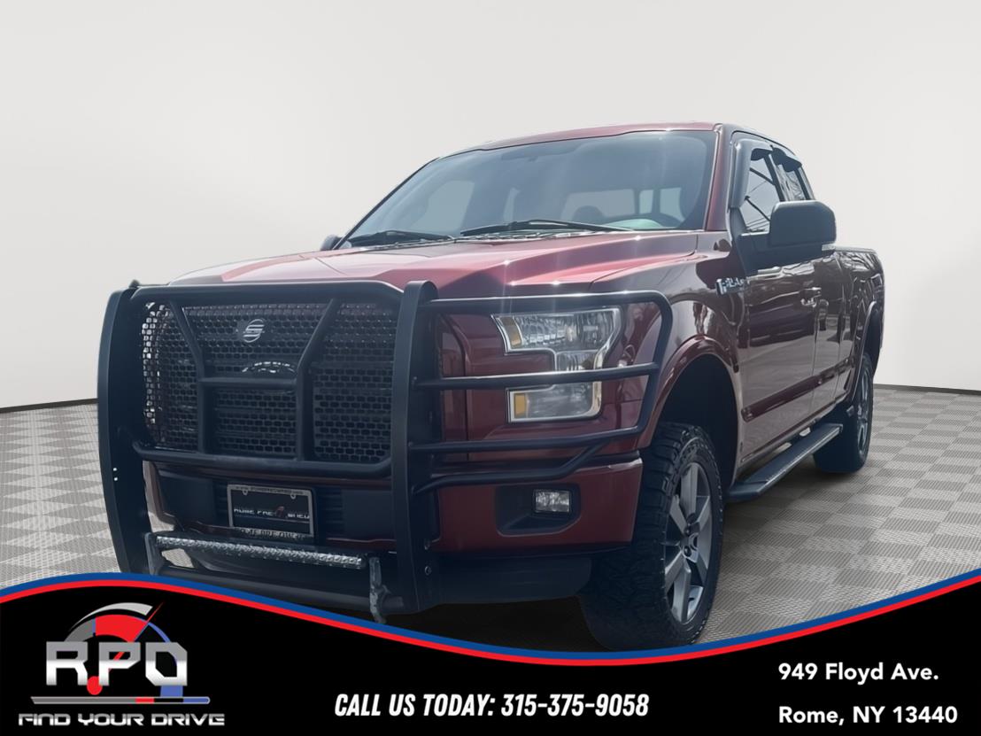 Ruby Red Metallic Tinted Clearcoat 2015 Ford F-150 XLT SuperCab 4WD Pickup Truck Four-Wheel Drive 6-Speed Automatic