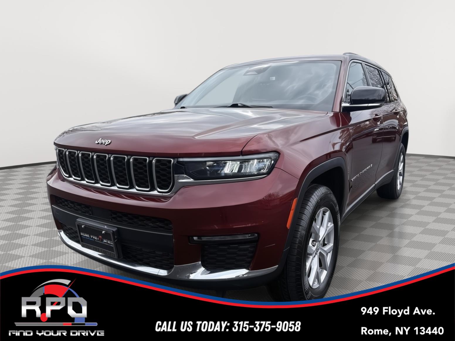 Velvet Red Pearlcoat 2021 Jeep Grand Cherokee L Limited 4WD SUV / Crossover Four-Wheel Drive 8-Speed Automatic