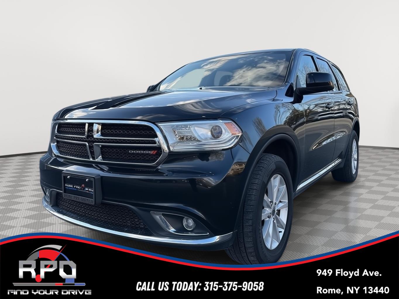 DB Black Clearcoat 2020 Dodge Durango SXT Plus AWD SUV / Crossover All-Wheel Drive 8-Speed Automatic