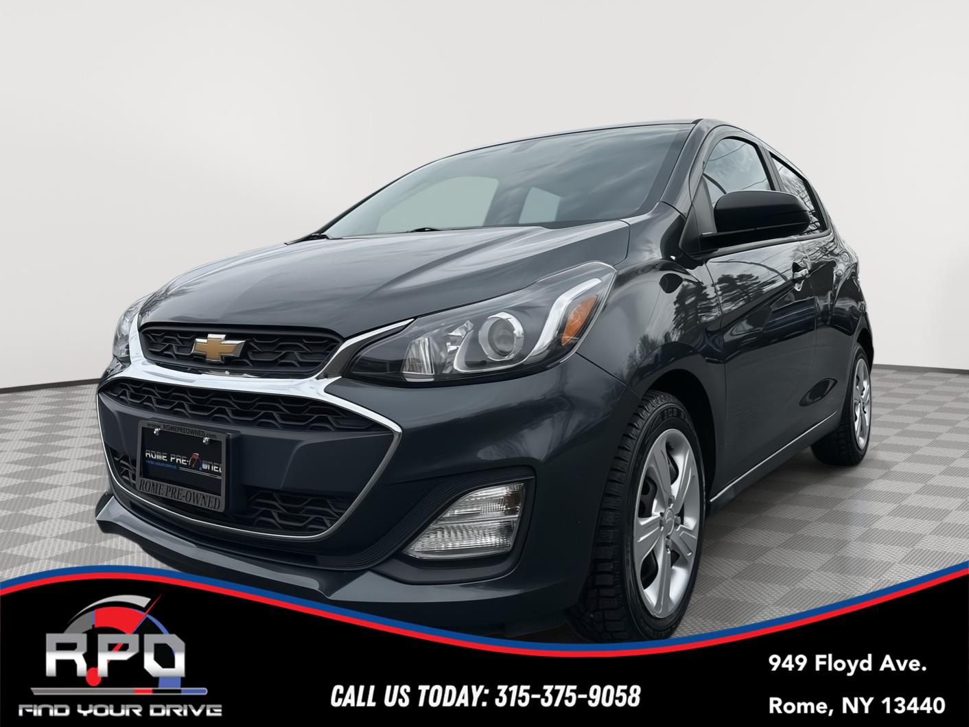 Nightfall Gray Metallic 2022 Chevrolet Spark Hatchback Front-Wheel Drive Continuously Variable Transmission