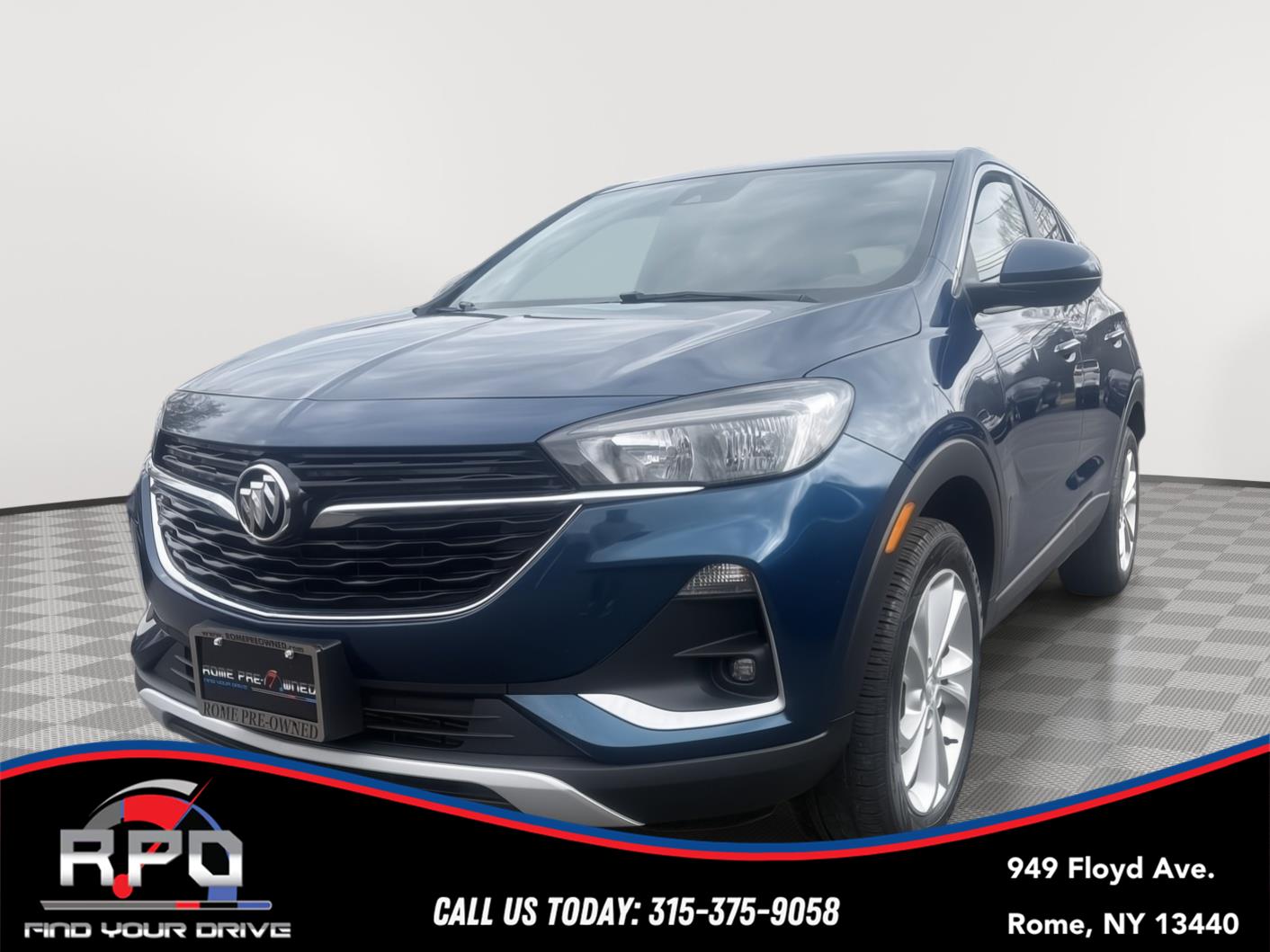 Blue (Deep Azure Metallic) 2021 Buick Encore GX Preferred AWD SUV / Crossover All-Wheel Drive 9-Speed Automatic
