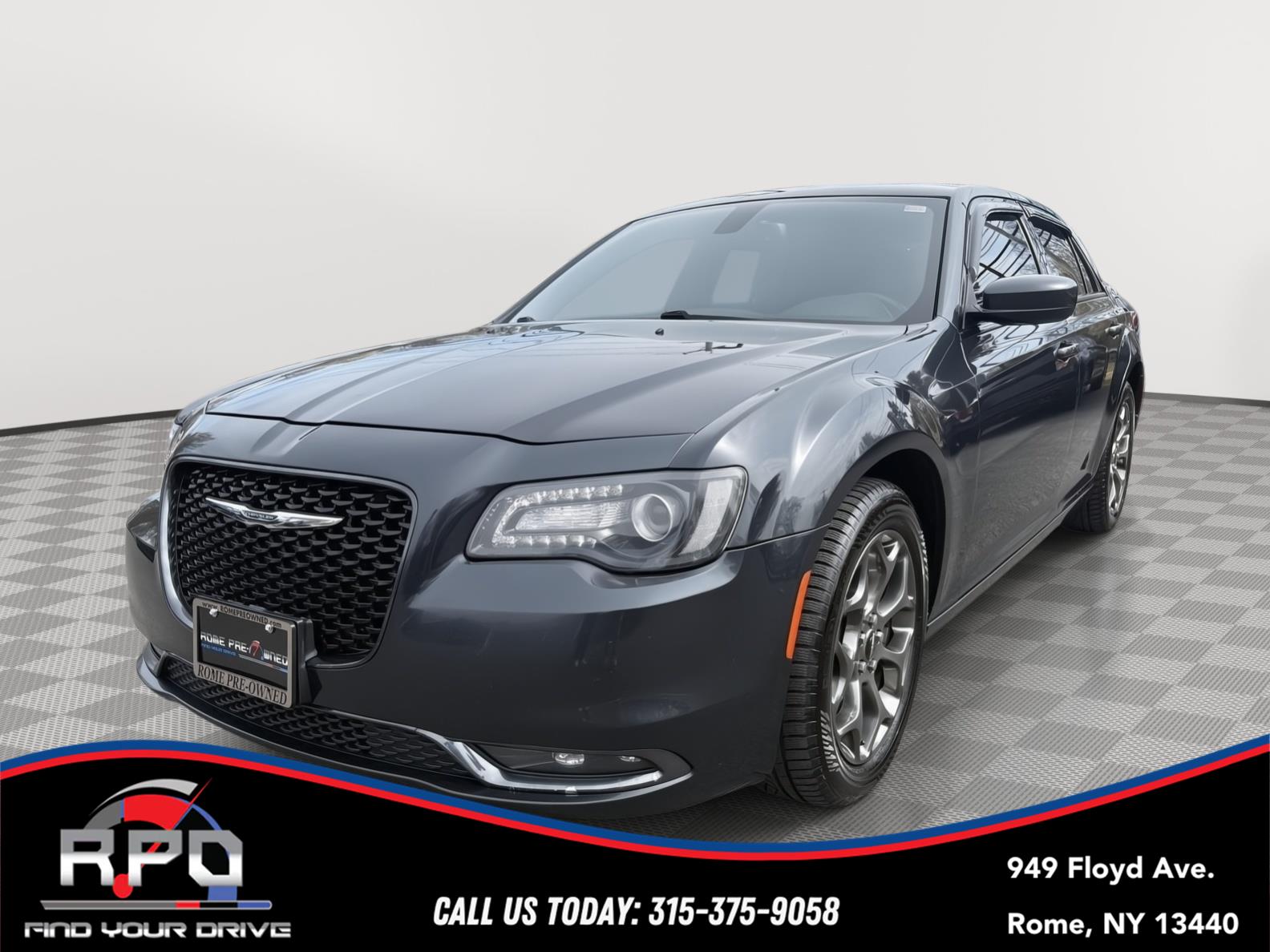 Gray (Maximum Steel Metallic Clearcoat) 2015 Chrysler 300 S AWD Sedan All-Wheel Drive 8-Speed Automatic