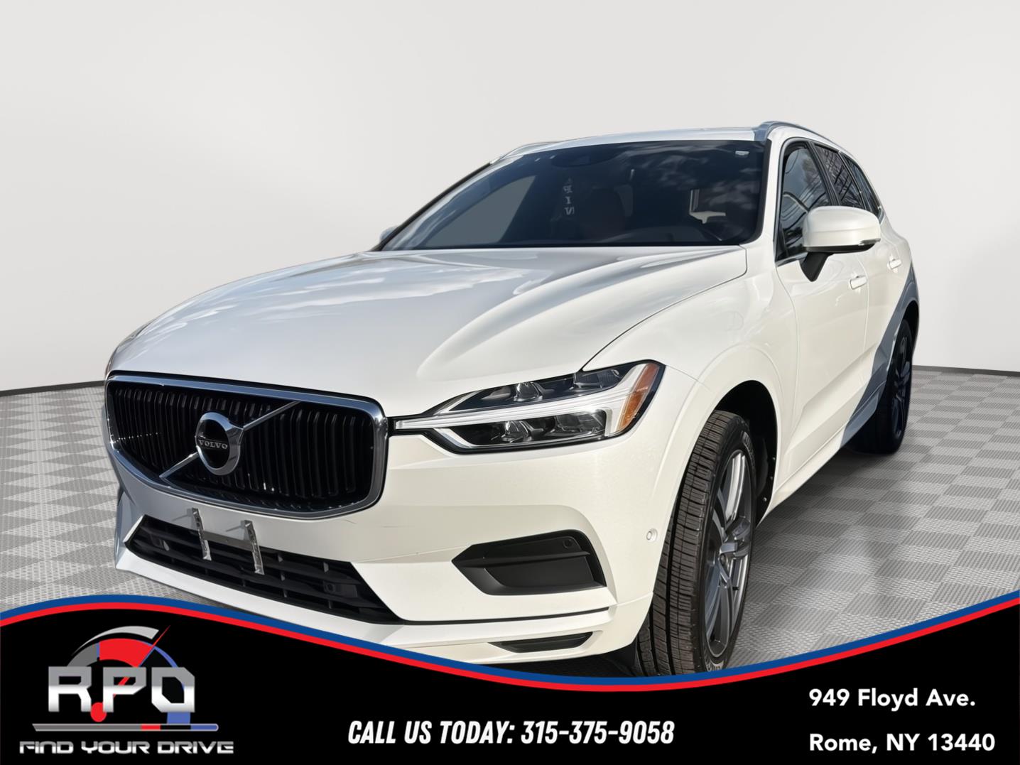Crystal White Pearl Metallic 2019 Volvo XC60 T6 Momentum AWD SUV / Crossover All-Wheel Drive Automatic