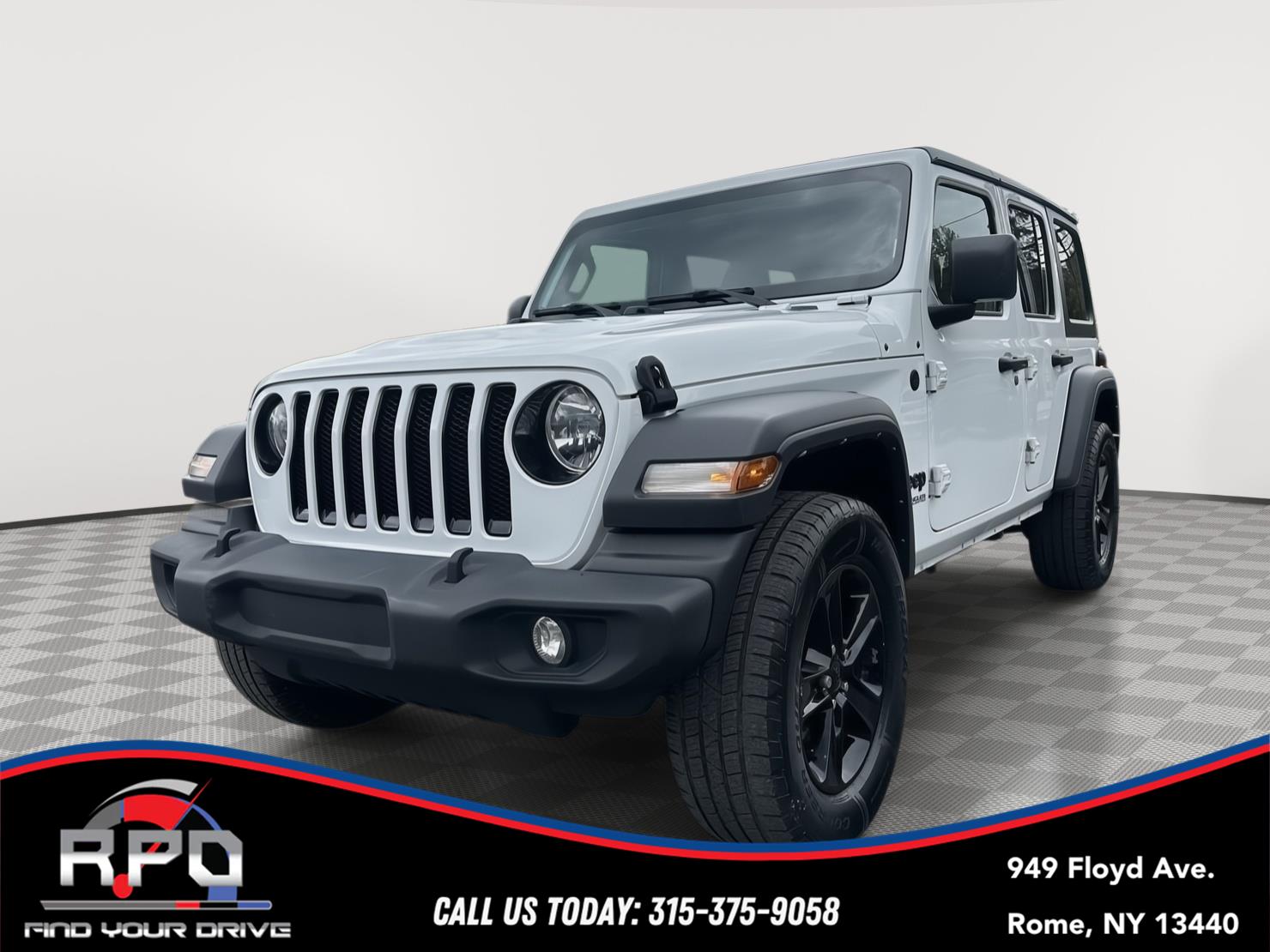 Bright White Clearcoat 2021 Jeep Wrangler Unlimited Sport Altitude 4WD SUV / Crossover Four-Wheel Drive 8-Speed Automatic