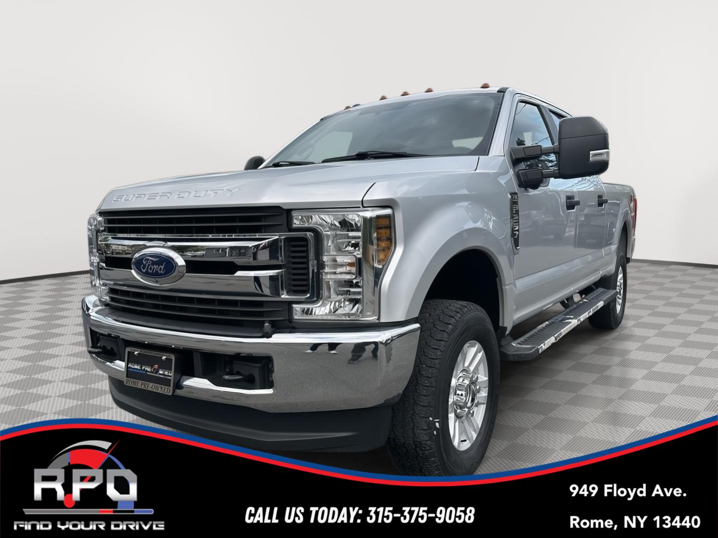 Ingot Silver Metallic 2018 Ford F-250 Super Duty XL Crew Cab 4WD Pickup Truck Four-Wheel Drive 6-Speed Automatic