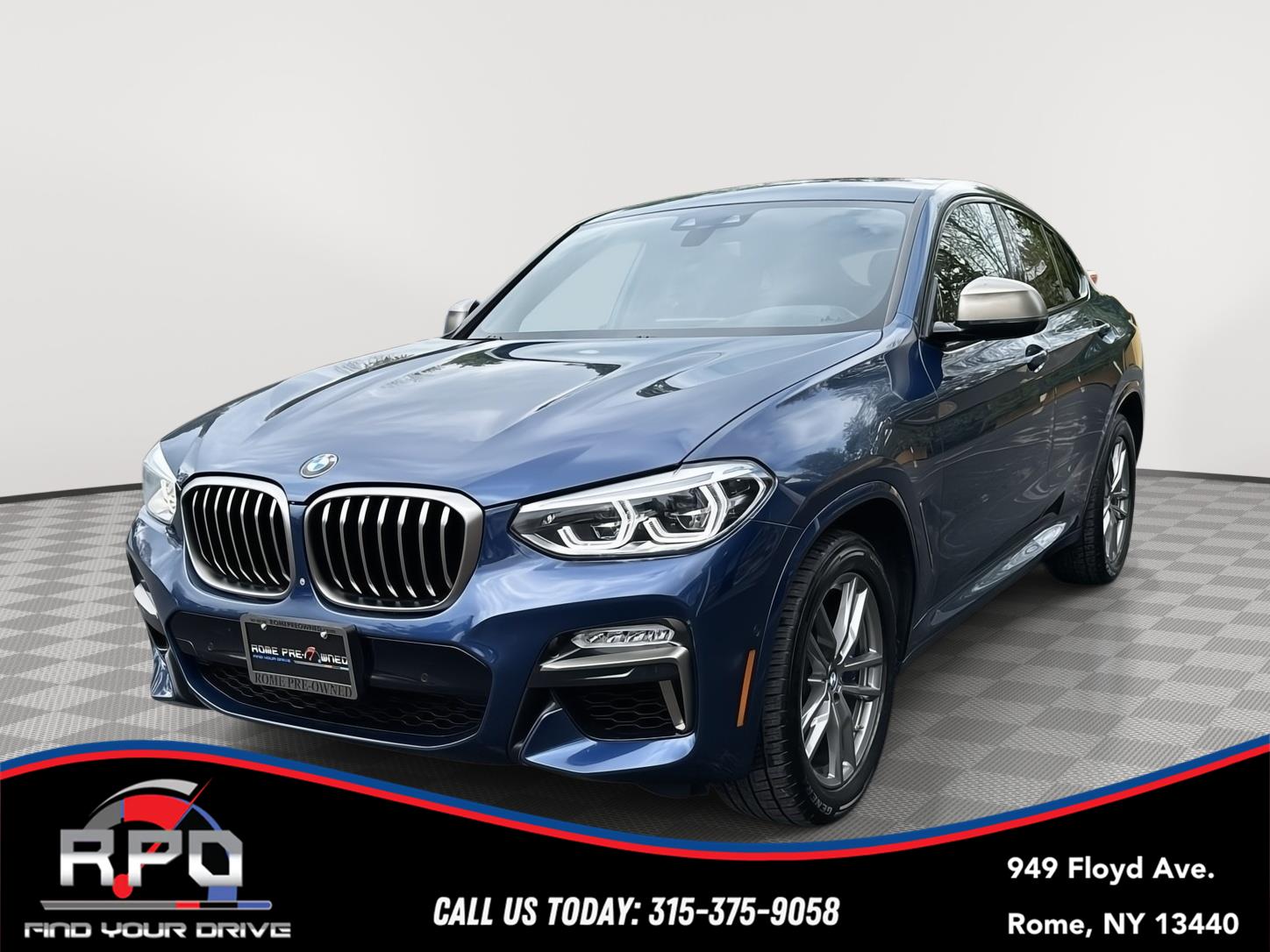 Phytonic Blue Metallic 2019 BMW X4 M40i AWD SUV / Crossover All-Wheel Drive Automatic