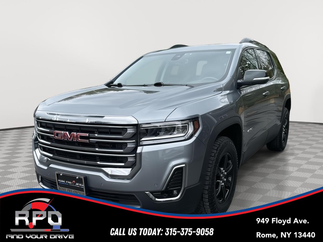 Gray (Satin Steel Metallic) 2021 GMC Acadia AT4 AWD SUV / Crossover Four-Wheel Drive 9-Speed Automatic