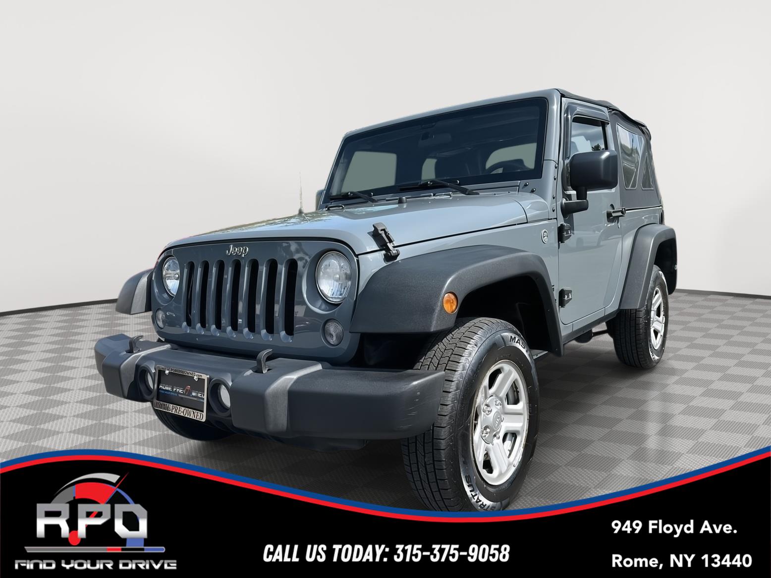 Anvil Clearcoat 2015 Jeep Wrangler Sport 4WD SUV / Crossover Four-Wheel Drive 6-Speed Manual