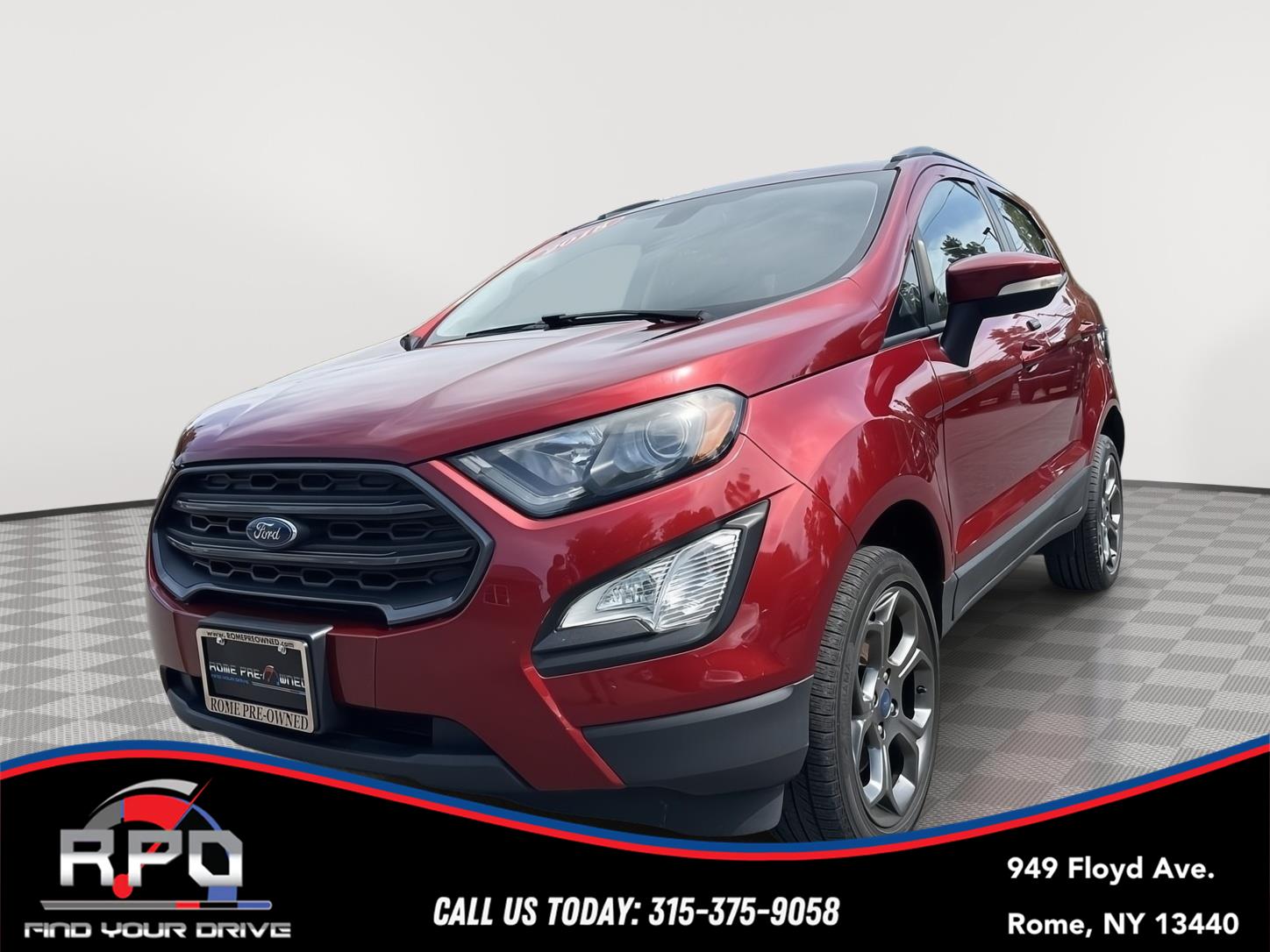 Ruby Red Metallic Tinted Clearcoat 2018 Ford EcoSport SES AWD SUV / Crossover All-Wheel Drive 6-Speed Automatic