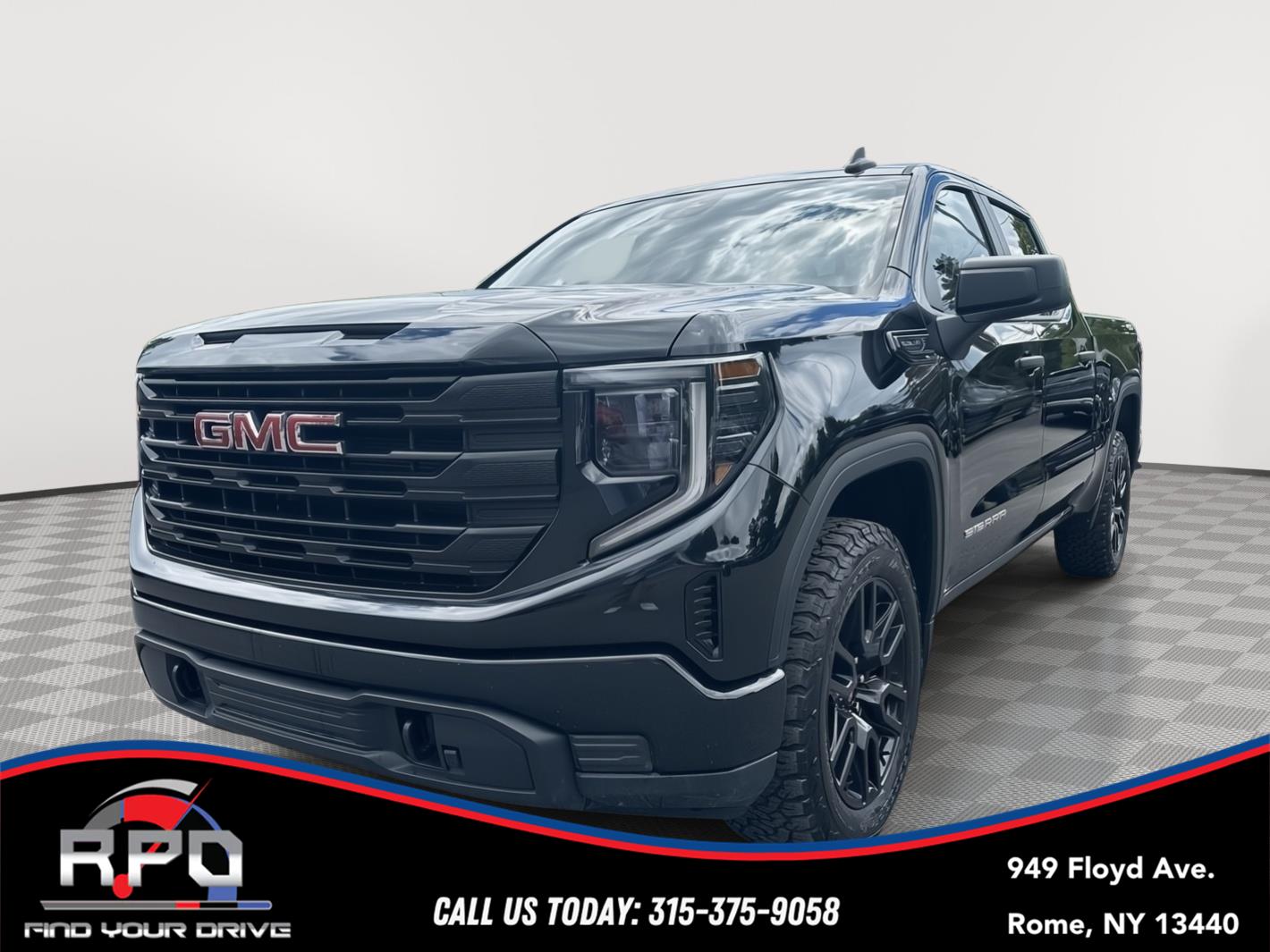 Onyx Black 2023 GMC Sierra 1500 Pickup Truck Four-Wheel Drive 8-Speed Automatic